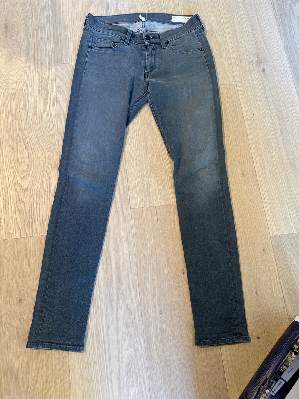 Womens Rag & Bone Slim Fit Dark Gray Jeans size 27